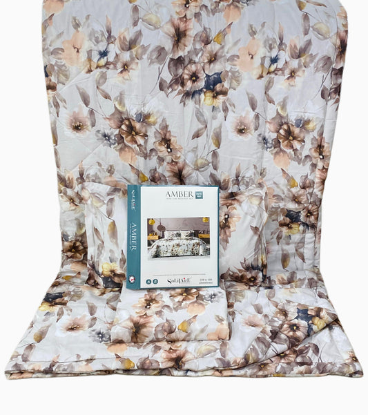 Amber Digital Printed Jointless King Size Complete Comforter Set