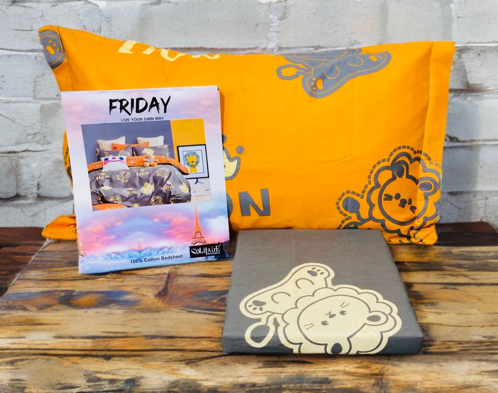 FRIDAY COTTON Bedsheet (Single Bed)