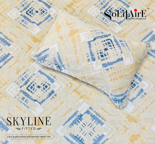 Skyline Fitted Italian Cashmere Ultra Warm King Size Bedsheet