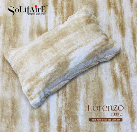 Lorenzo Fitted King-Size Bed Set Italian Cashmere Feel – Super-Soft, Warm