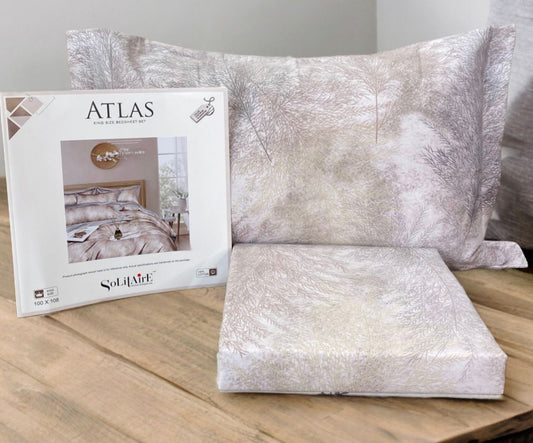 ATLAS King-Size 100% Cotton Bedsheet Set