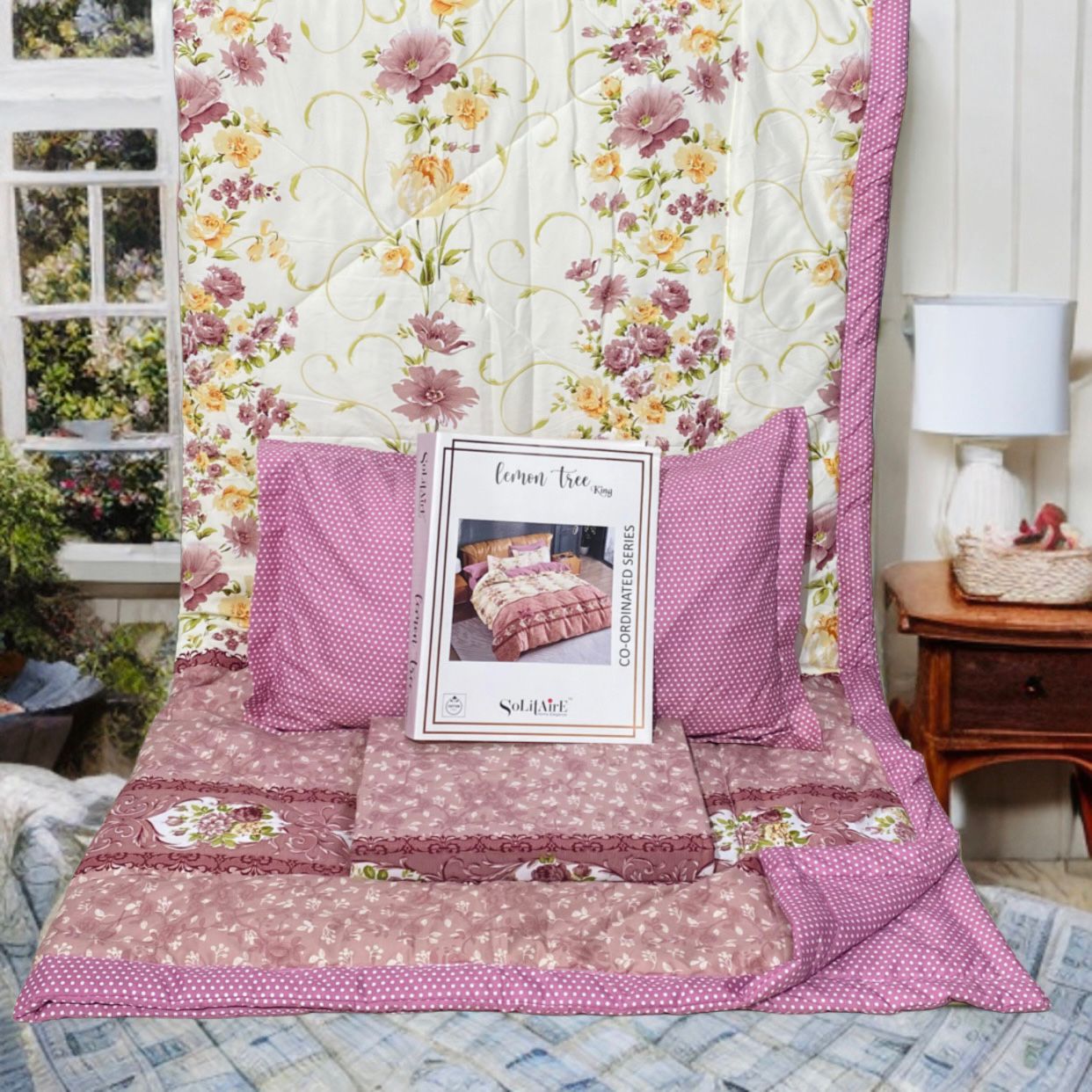 Lemon Tree King Size Complete Comforter Set Ultra Soft Bedding Collection