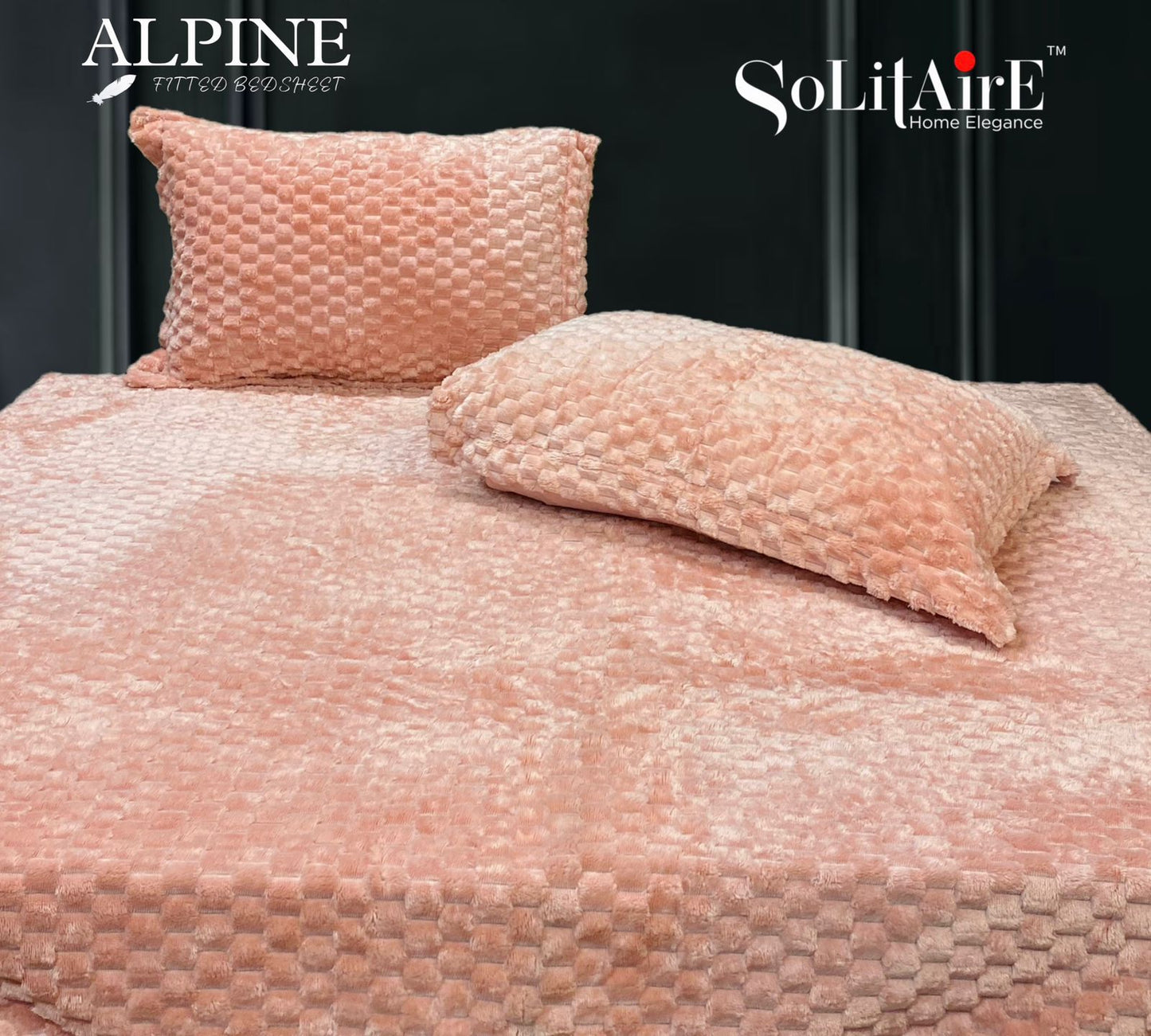 Alpine Fitted King Size Bedsheet Set – Ultra Soft Italian Cashmere Fabric