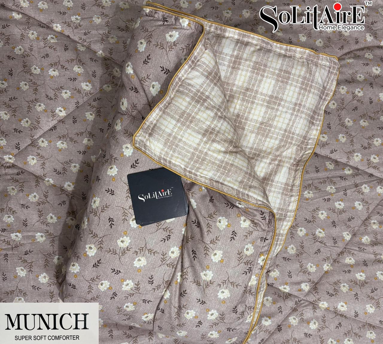 MUNICH Reversible Ultra Super Soft Comforter Size Double Bed