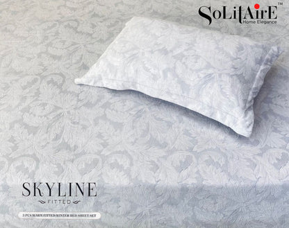 Skyline Fitted King-Size Bed Set Italian Cashmere Feel – Super-Soft, Warm & Skin-Friendly