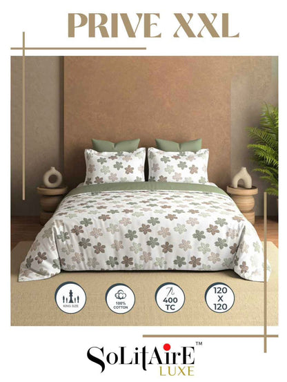 Prive XXL Super King Size Bedsheet Set Soft And Skin Friendly
