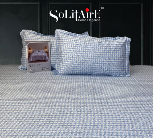 White Musk King Size 300 TC Cotton Bedsheet set