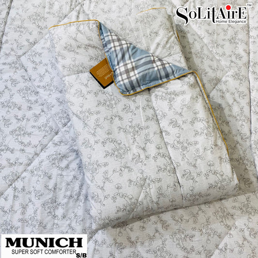 MUNICH Reversible Ultra Super Soft Comforter Size Double Bed