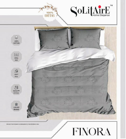 Finora Jointless King Size Bedsheet Set 100% Cotton