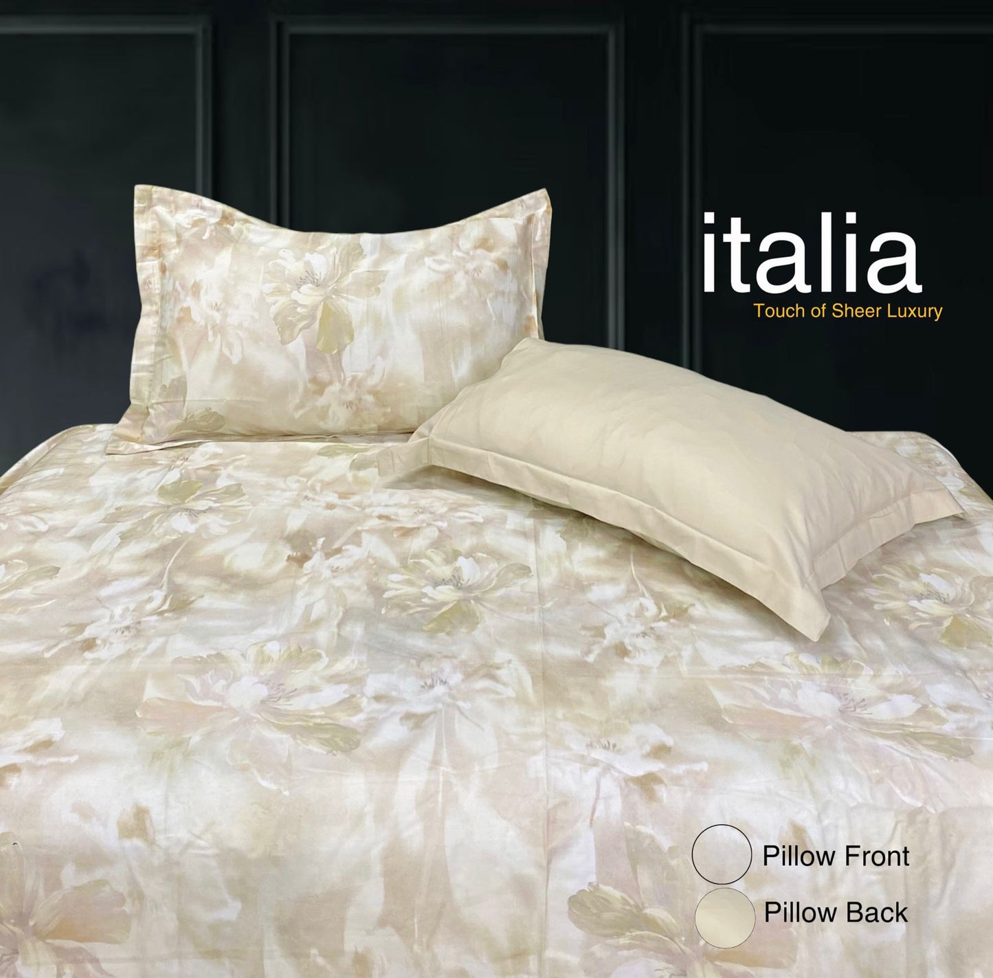 Italia King Size Bedsheet Luxury Bedding Set