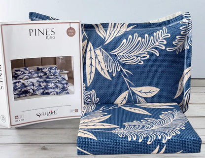Pines King Size Bedsheet Set With 2 Pillow Covers