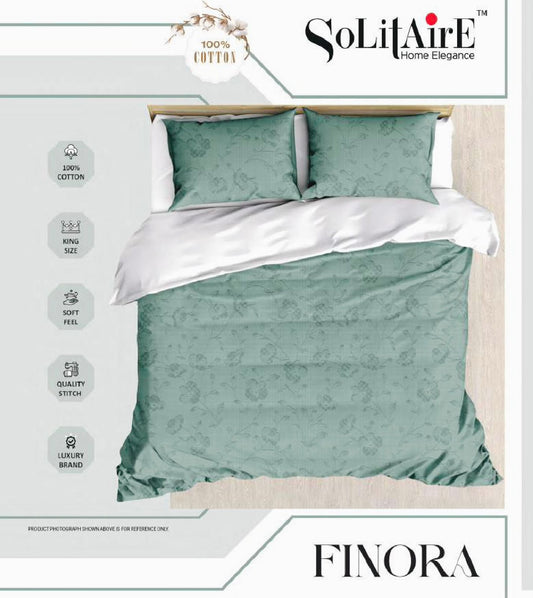 Finora Jointless King Size Bedsheet Set 100% Cotton