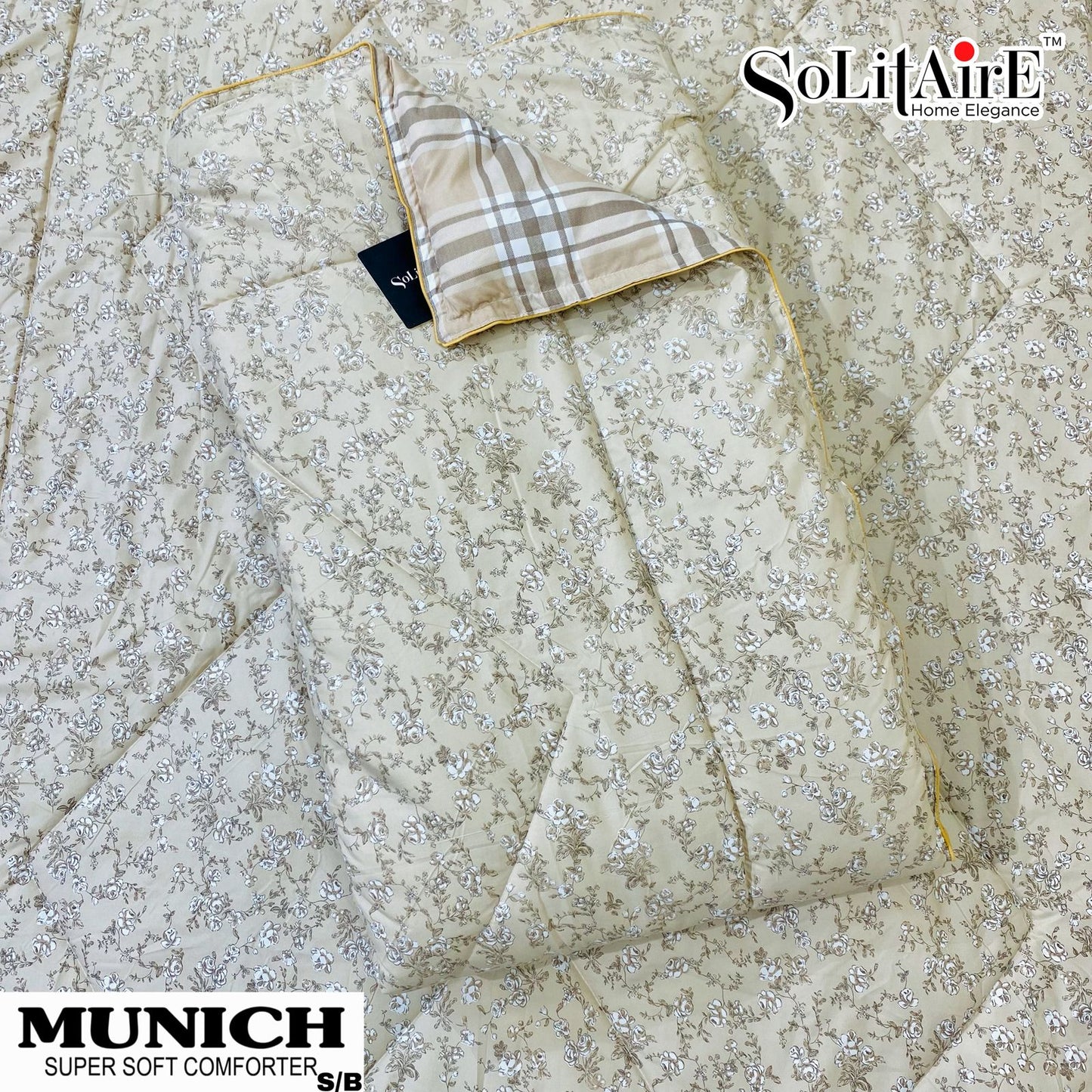 MUNICH Reversible Ultra Super Soft Comforter Size Double Bed