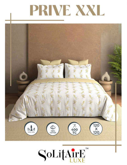 Prive XXL Super King Size Bedsheet Set Soft And Skin Friendly