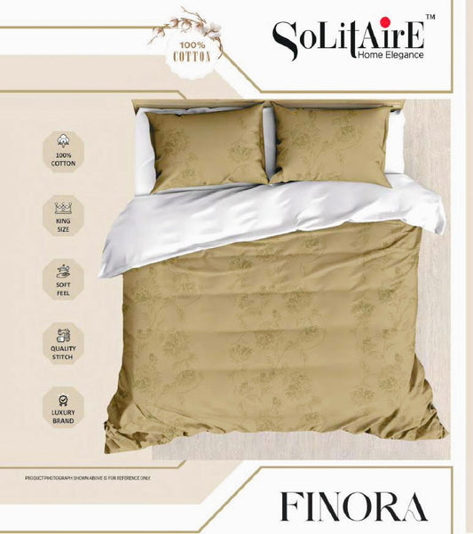 Finora Jointless King Size Bedsheet Set 100% Cotton