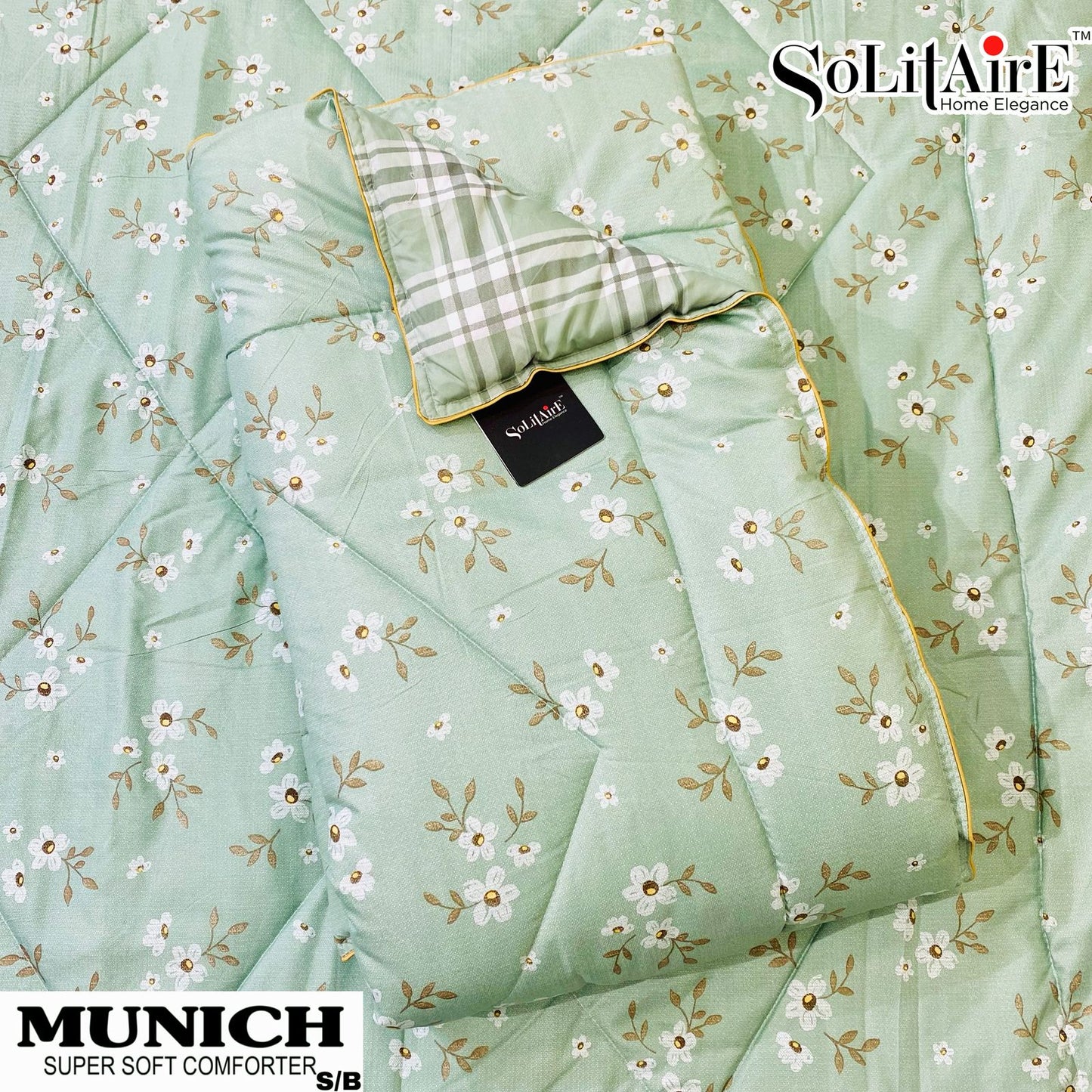 MUNICH Reversible Ultra Super Soft Comforter Size Double Bed
