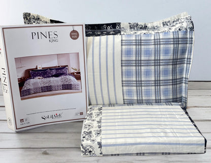 Pines King Size Bedsheet Set With 2 Pillow Covers