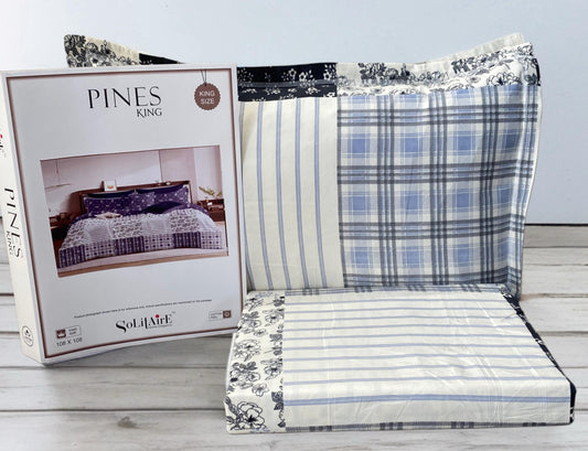 Pines King Size Bedsheet Set With 2 Pillow Covers