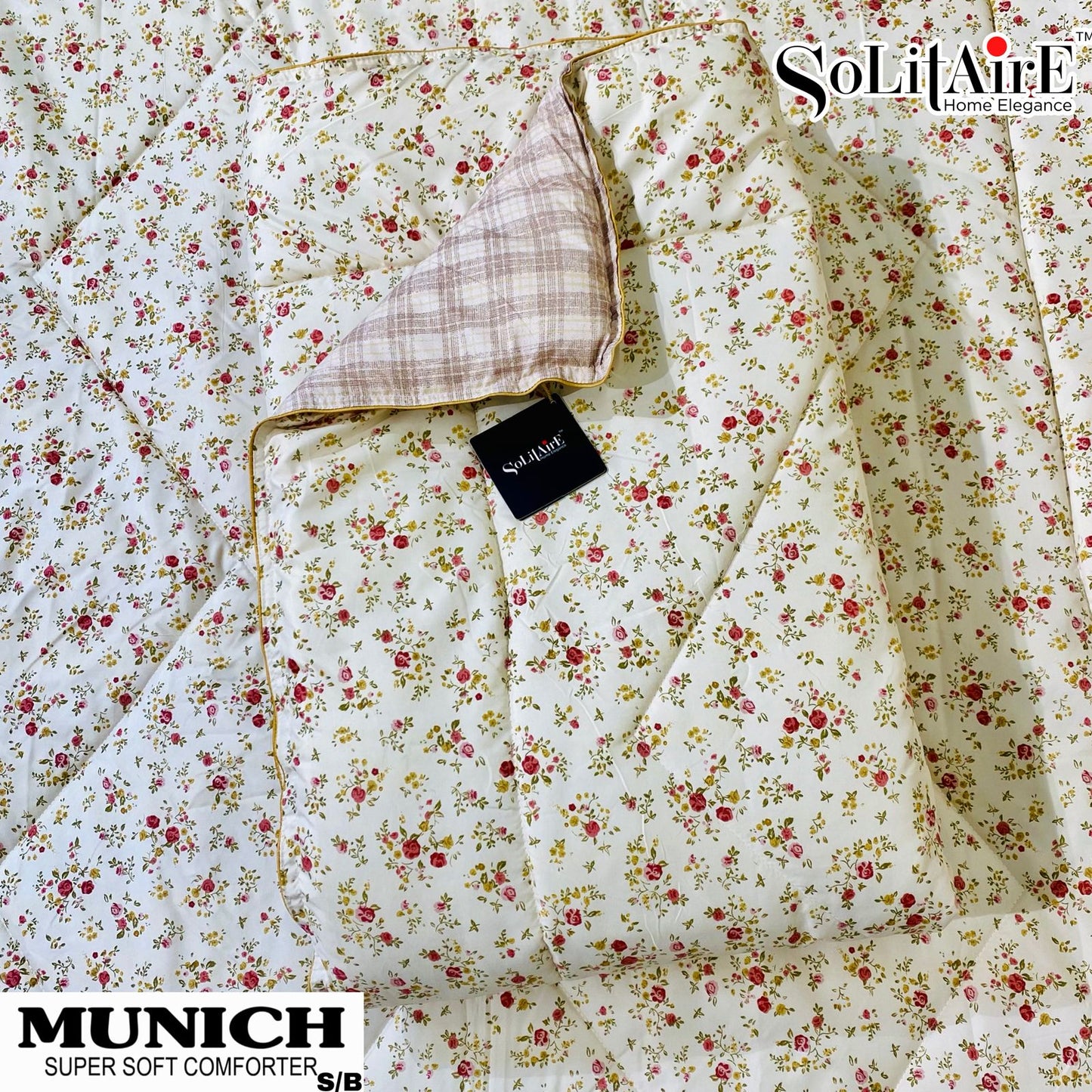 MUNICH Reversible Ultra Super Soft Comforter Size Double Bed