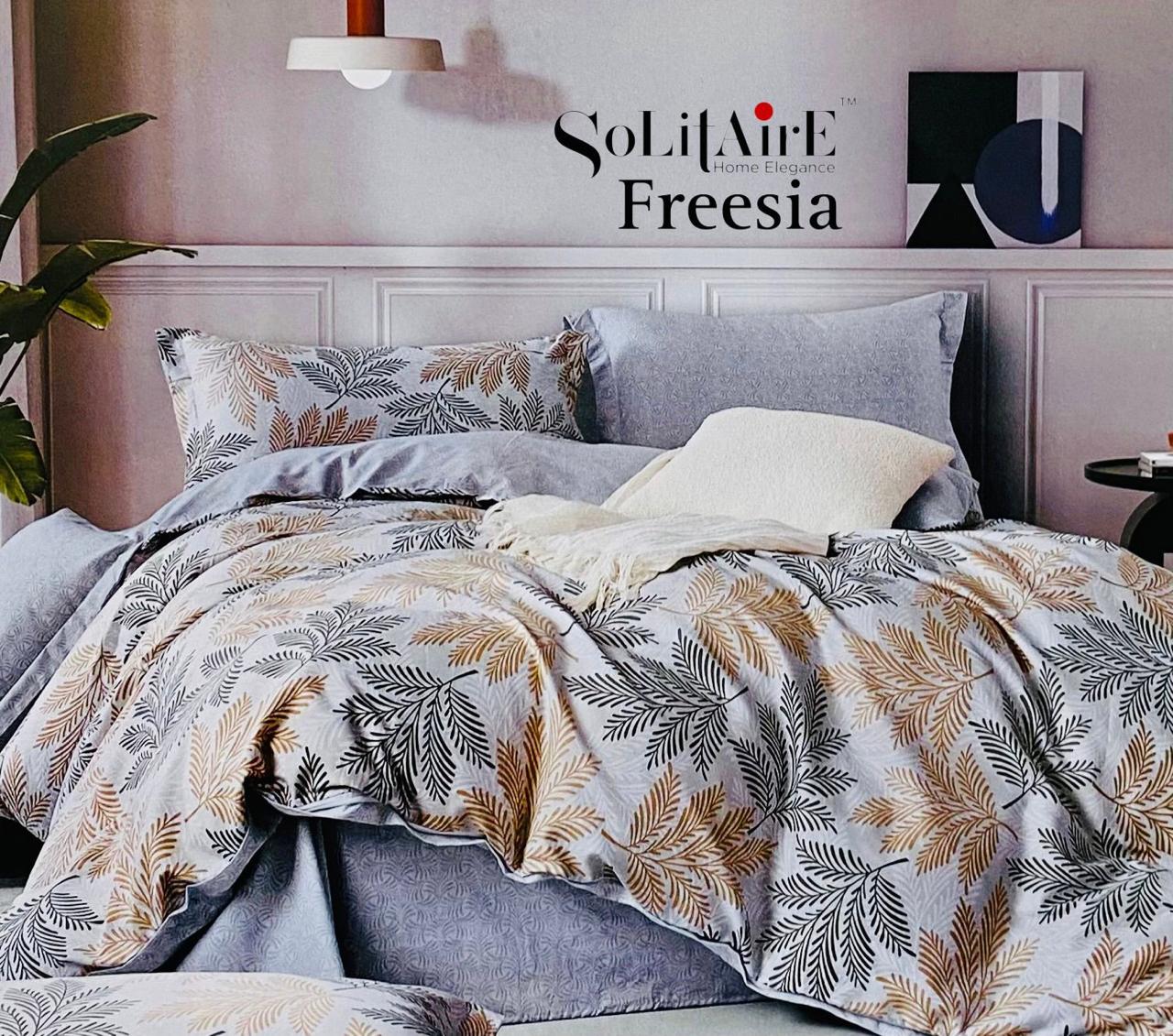 🌸 FREESIA 100% Cotton Queen Size Bedsheet Set