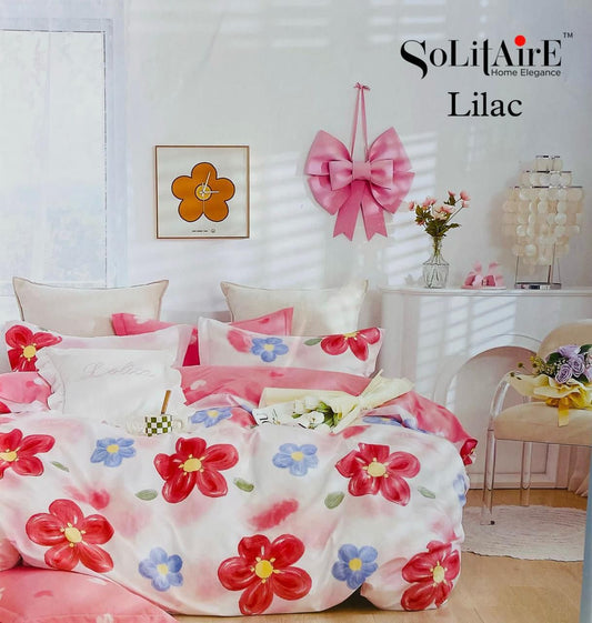 LILAC KING Cotton Bedsheet