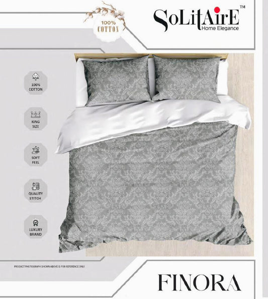 Finora Jointless King Size Bedsheet Set 100% Cotton