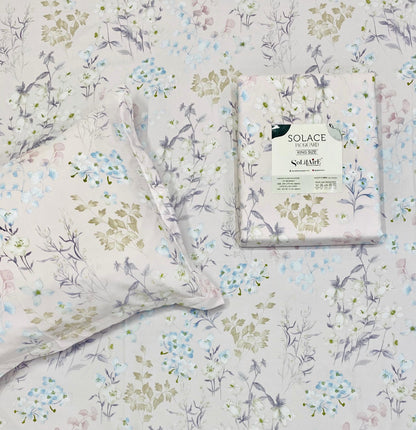 SOLACE PRINT JAQUARD King Size Jointless Bedsheet