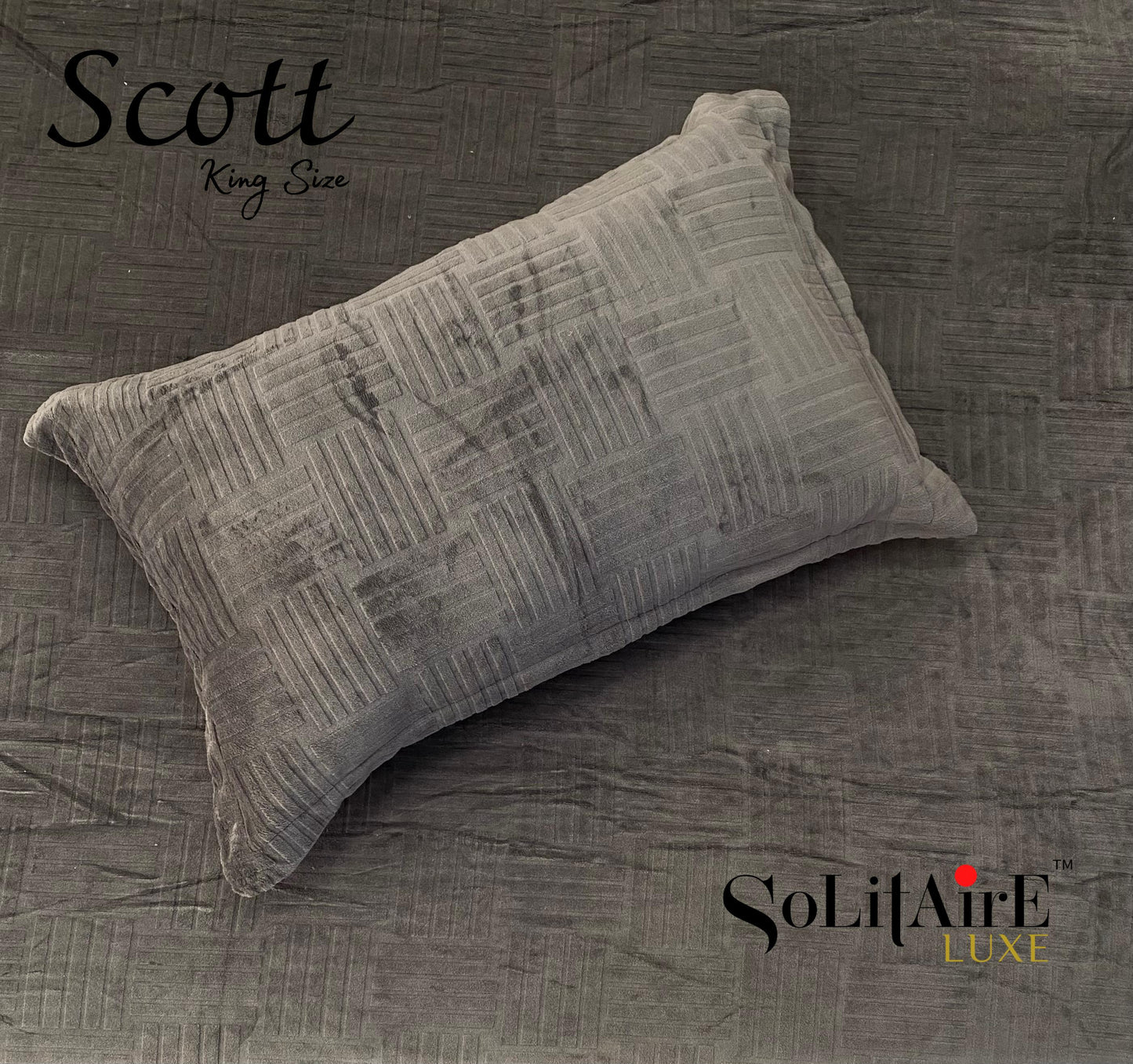 Scott King-Size Bedsheet Set Italian Cashmere Feel – Super-Soft, Warm & Skin-Friendly