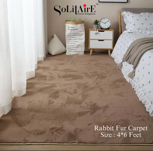 Makhmal Rabbit Fur Carpet – Ultra Soft Modern Home Decor Rug