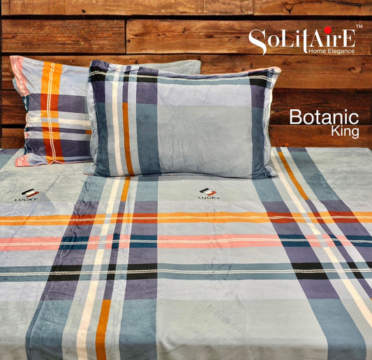 Botanic Warm King Size Bedsheet – Premium Italian Cashmere Fabric