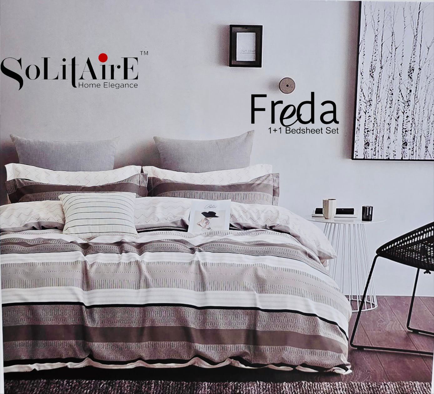 Freda Single Bed Bedsheet Set Soft Fabric Premium Quality Bedding Collection