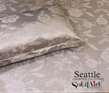 Seattle Jaquard King Size Jointless Bedsheet Set
