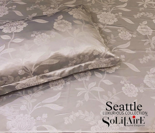 Seattle Jaquard King Size Jointless Bedsheet Set