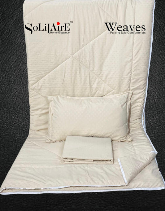 Weaves Jointless King Sized Complete Comforter Set