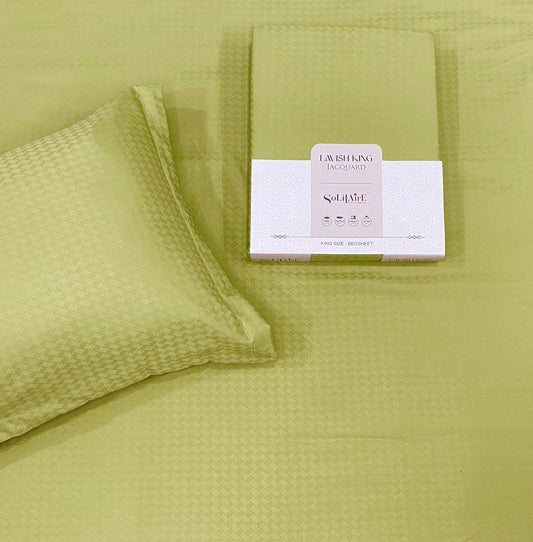 LAVISH JACQUARD BEDSHEET (KING-SIZE, SUPER-SOFT, Colours Available)