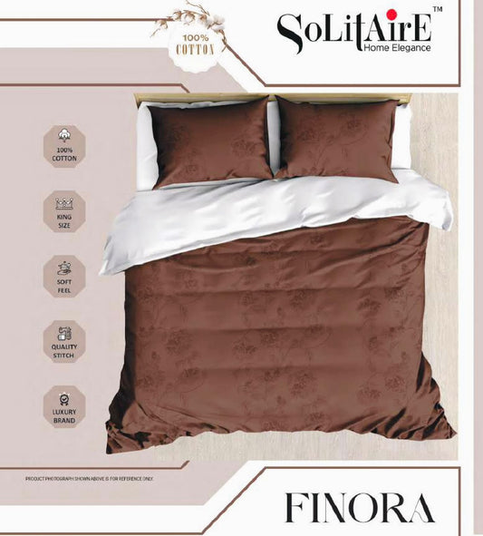 Finora Jointless King Size Bedsheet Set 100% Cotton