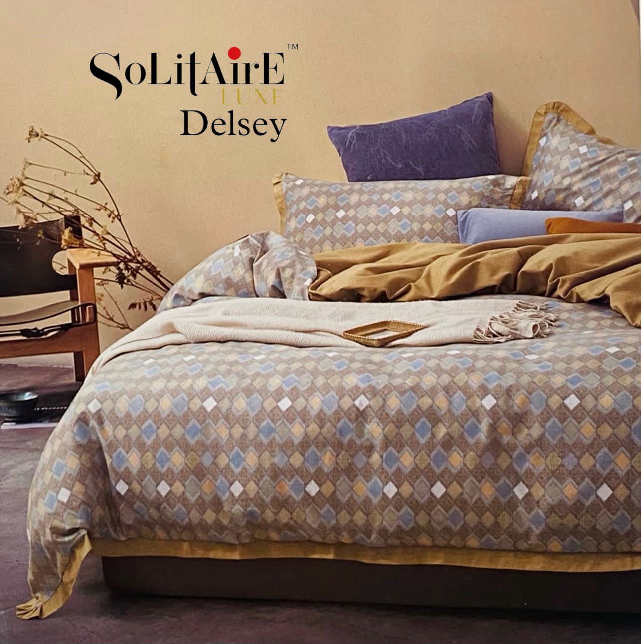 DELSEY EGYPTIAN COTTON KING-SIZE LUXURY BEDSHEET