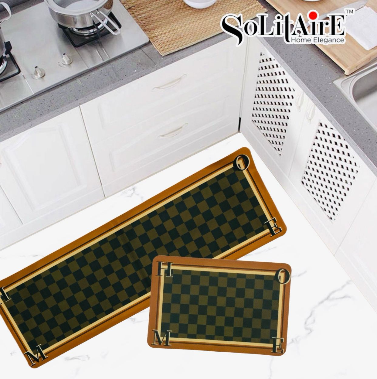 Premium Anti-Slip Waterproof Kitchen Floor Mat Set