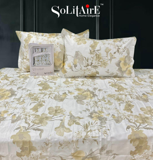 White Musk King Size 300 TC Cotton Bedsheet set