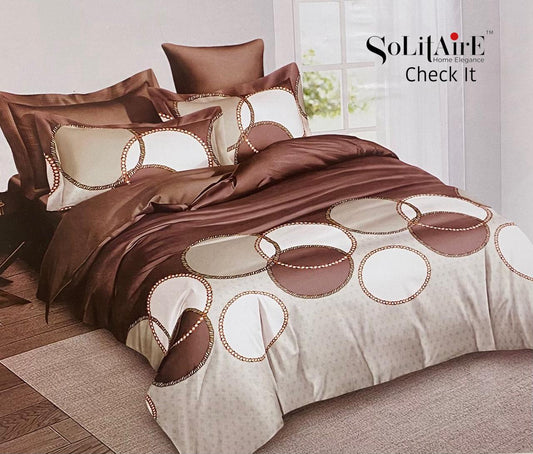 Check It Glazed Cotton Double Bed Sheet