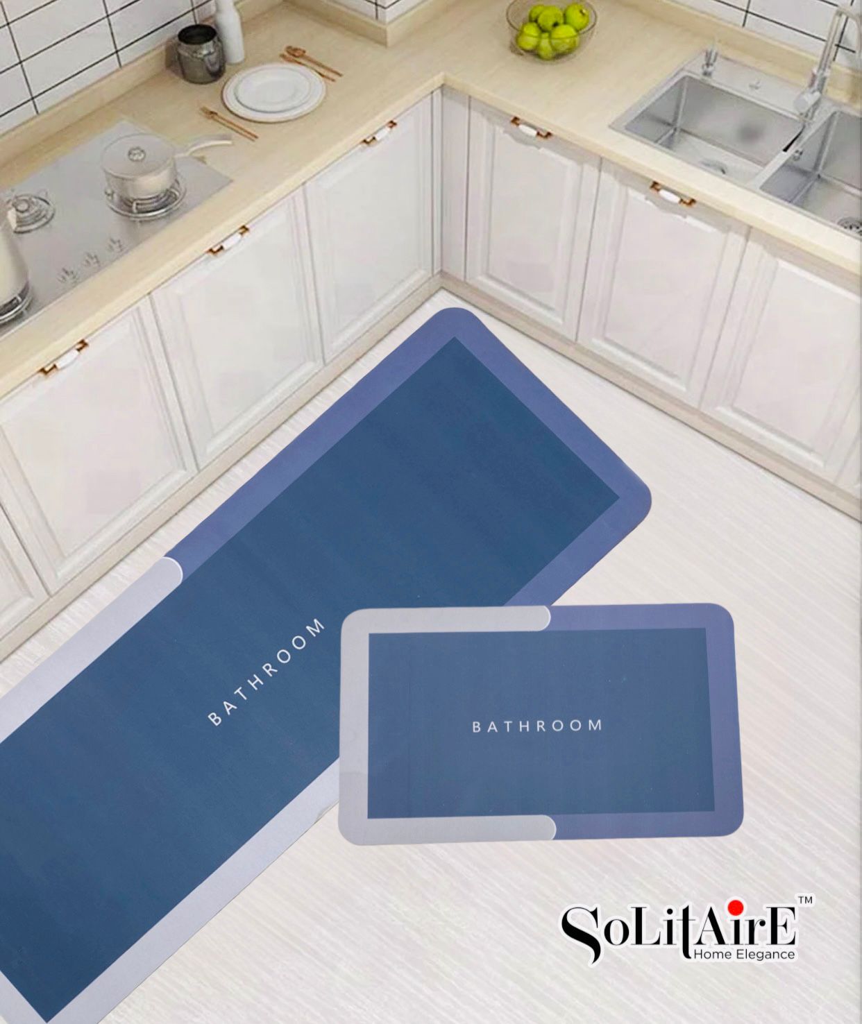 Premium Anti-Slip Waterproof Kitchen Floor Mat Set