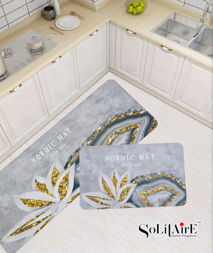 Premium Anti-Slip Waterproof Kitchen Floor Mat Set