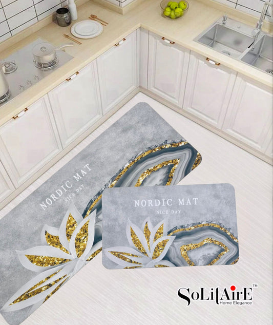 Premium Anti-Slip Waterproof Kitchen Floor Mat Set