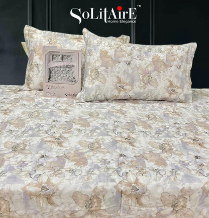 White Musk King Size 300 TC Cotton Bedsheet set