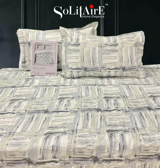White Musk King Size 300 TC Cotton Bedsheet set