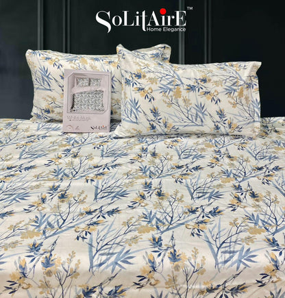 White Musk King Size 300 TC Cotton Bedsheet set