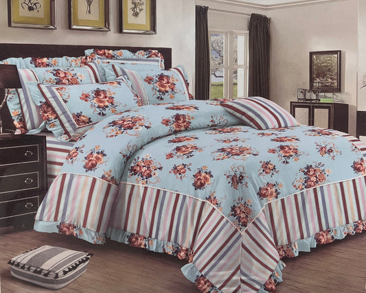 FORBED KING Bedsheet (with Frill Pillows)
