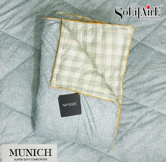 MUNICH Reversible Ultra Super Soft Comforter Size Double Bed