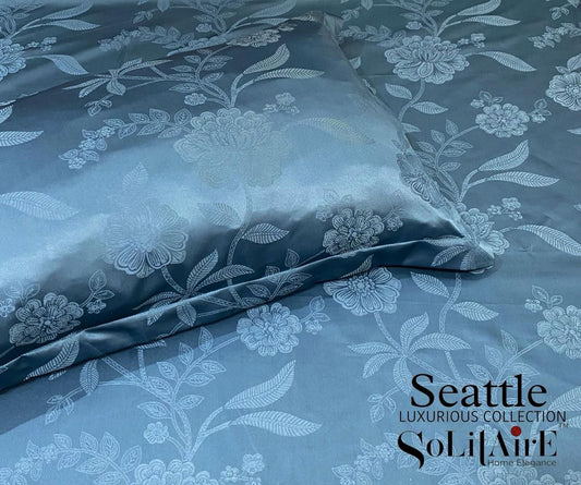 Seattle Jaquard King Size Jointless Bedsheet Set
