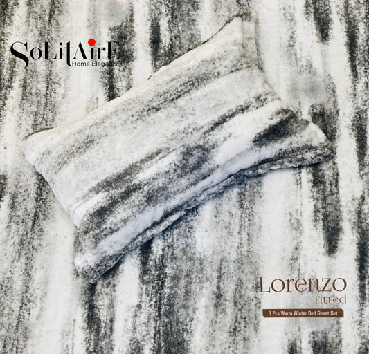 Lorenzo Fitted King-Size Bed Set Italian Cashmere Feel – Super-Soft, Warm